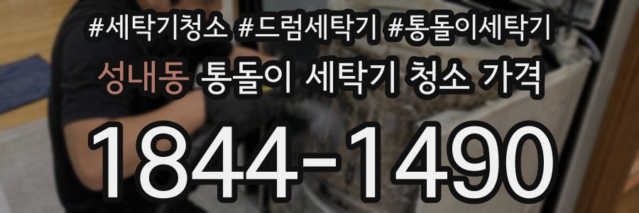 성내동 통돌이 세탁기 청소 가격