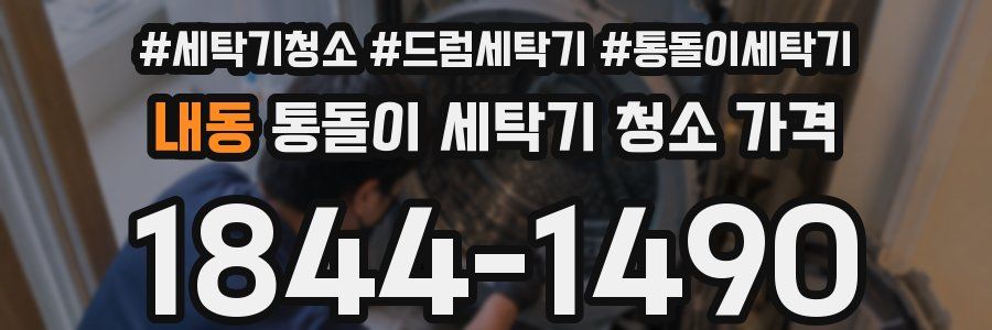 내동 통돌이 세탁기 청소 가격