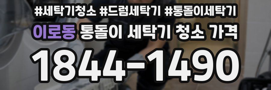 이로동 통돌이 세탁기 청소 가격