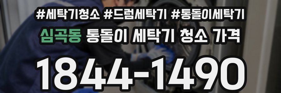 심곡동 통돌이 세탁기 청소 가격