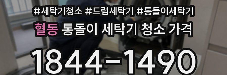 혈동 통돌이 세탁기 청소 가격
