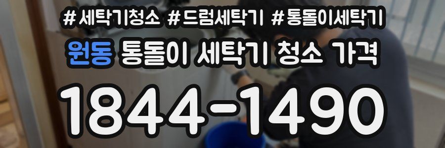 원동 통돌이 세탁기 청소 가격