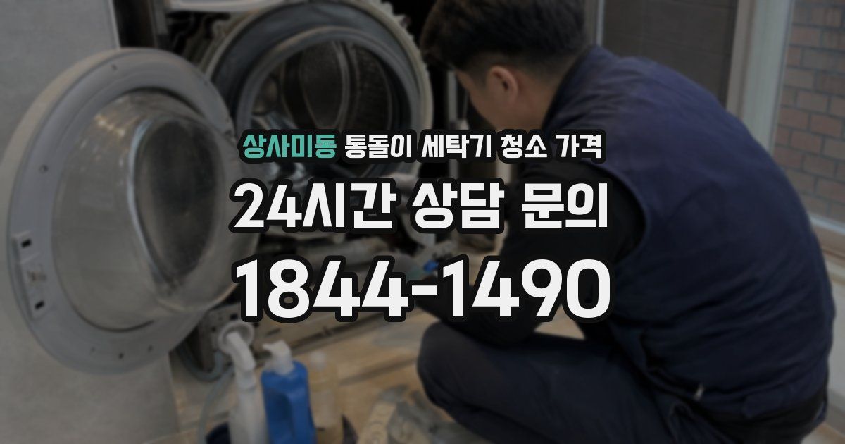 상사미동 통돌이 세탁기 청소 가격