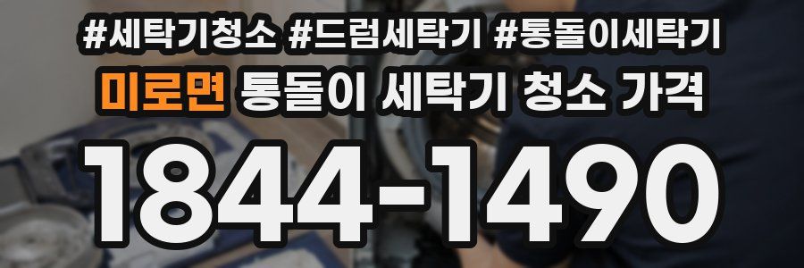 미로면 통돌이 세탁기 청소 가격