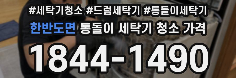 한반도면 통돌이 세탁기 청소 가격