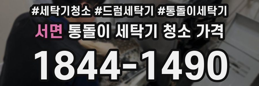 서면 통돌이 세탁기 청소 가격