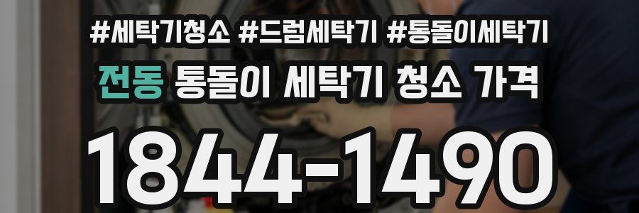 전동 통돌이 세탁기 청소 가격
