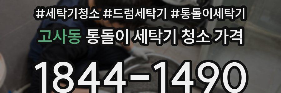 고사동 통돌이 세탁기 청소 가격