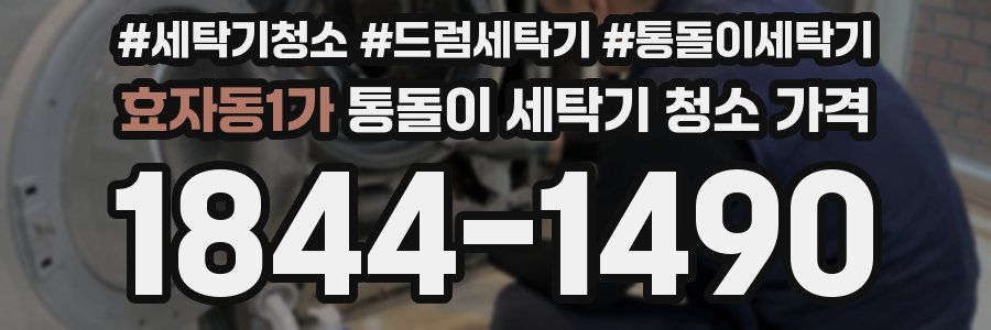 효자동1가 통돌이 세탁기 청소 가격