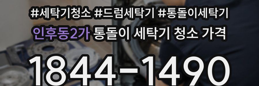 인후동2가 통돌이 세탁기 청소 가격
