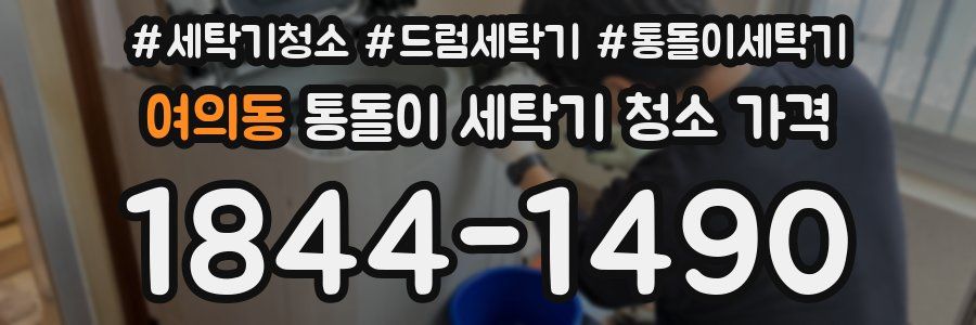 여의동 통돌이 세탁기 청소 가격