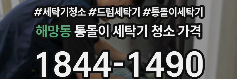 해망동 통돌이 세탁기 청소 가격