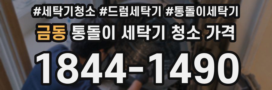 금동 통돌이 세탁기 청소 가격