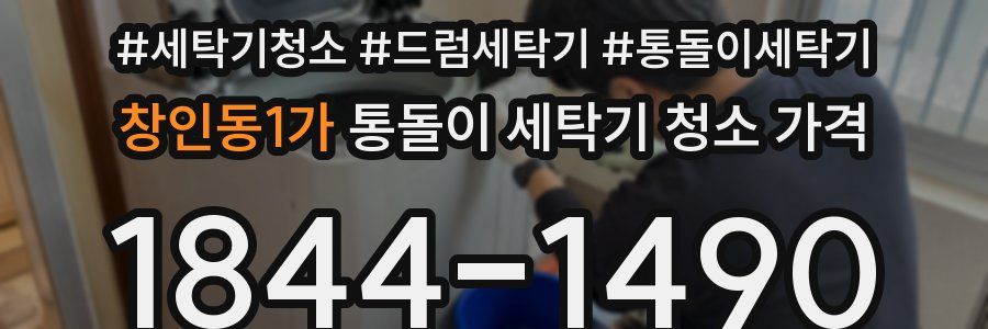 창인동1가 통돌이 세탁기 청소 가격