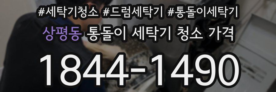상평동 통돌이 세탁기 청소 가격