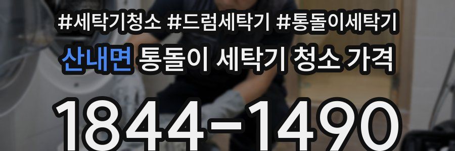 산내면 통돌이 세탁기 청소 가격