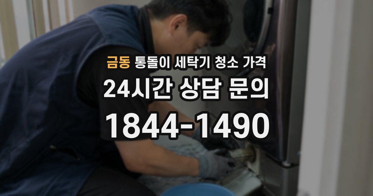 금동 통돌이 세탁기 청소 가격