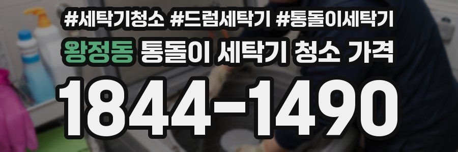 왕정동 통돌이 세탁기 청소 가격