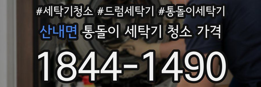 산내면 통돌이 세탁기 청소 가격