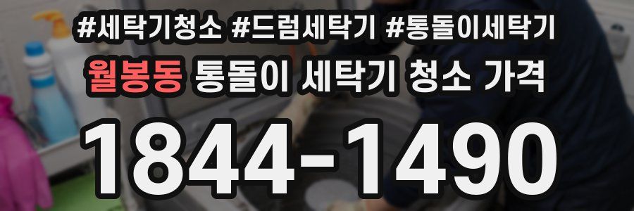 월봉동 통돌이 세탁기 청소 가격