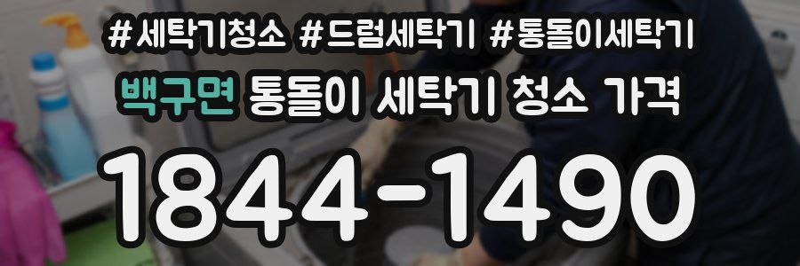 백구면 통돌이 세탁기 청소 가격