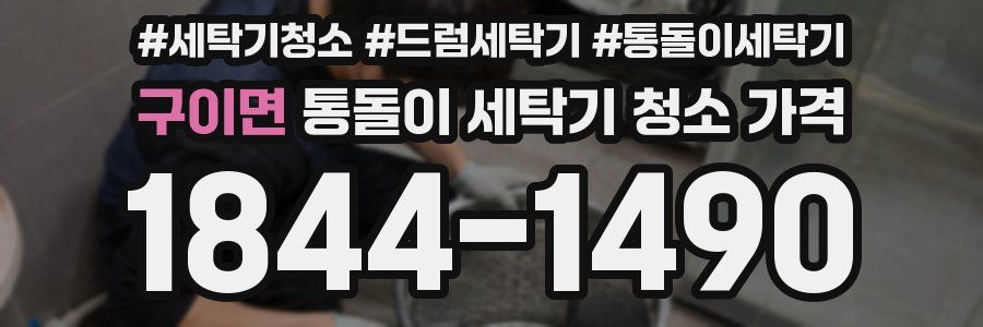 구이면 통돌이 세탁기 청소 가격