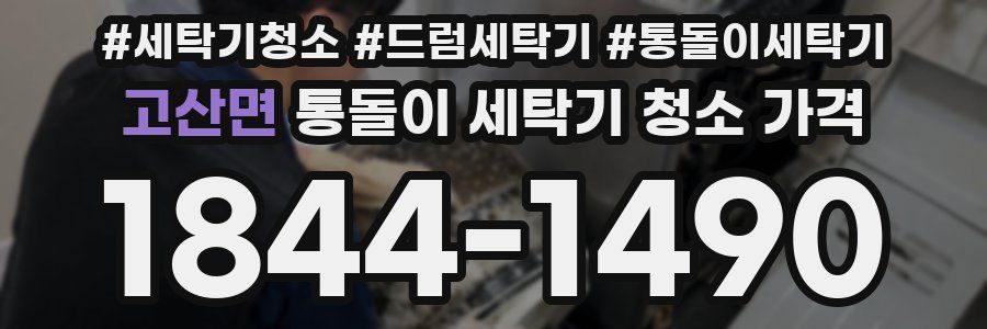 고산면 통돌이 세탁기 청소 가격