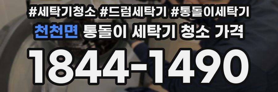 천천면 통돌이 세탁기 청소 가격