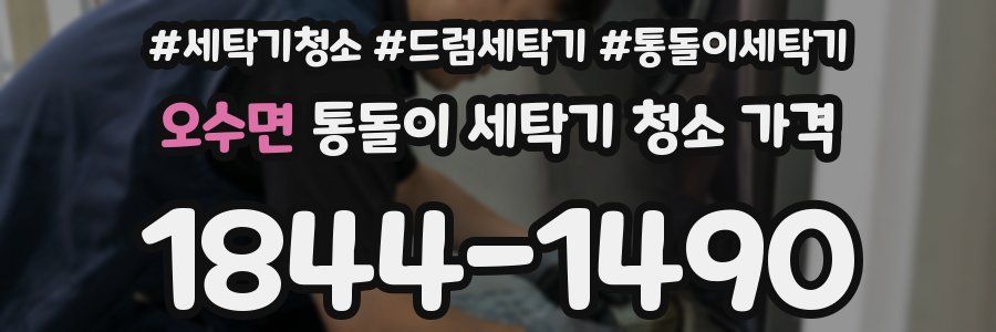 오수면 통돌이 세탁기 청소 가격