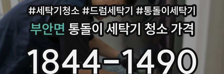 부안면 통돌이 세탁기 청소 가격