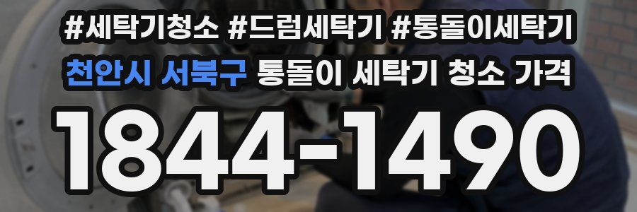 천안시 서북구 통돌이 세탁기 청소 가격