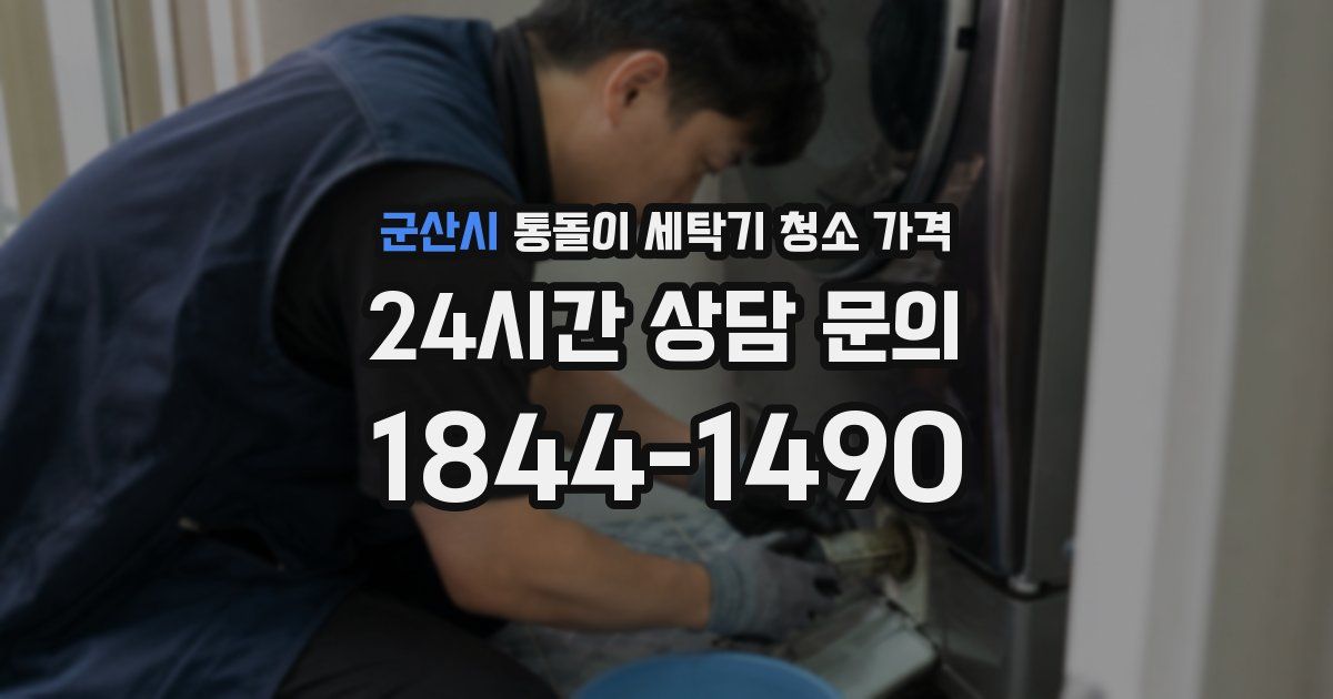 군산시 통돌이 세탁기 청소 가격