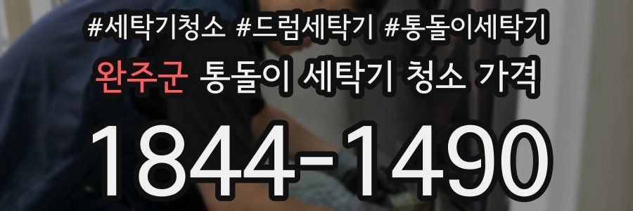완주군 통돌이 세탁기 청소 가격