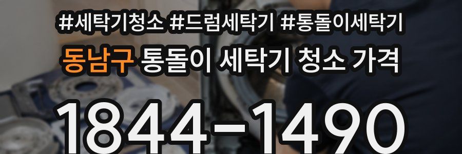 동남구 통돌이 세탁기 청소 가격
