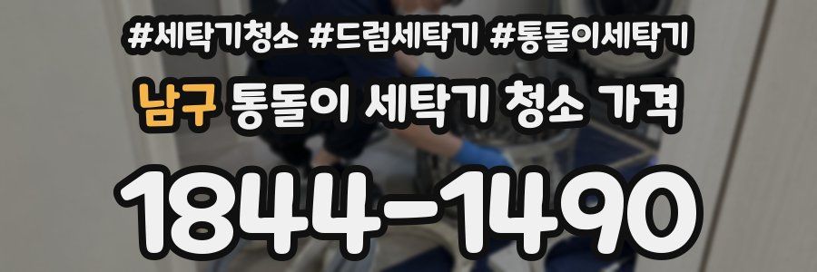 남구 통돌이 세탁기 청소 가격