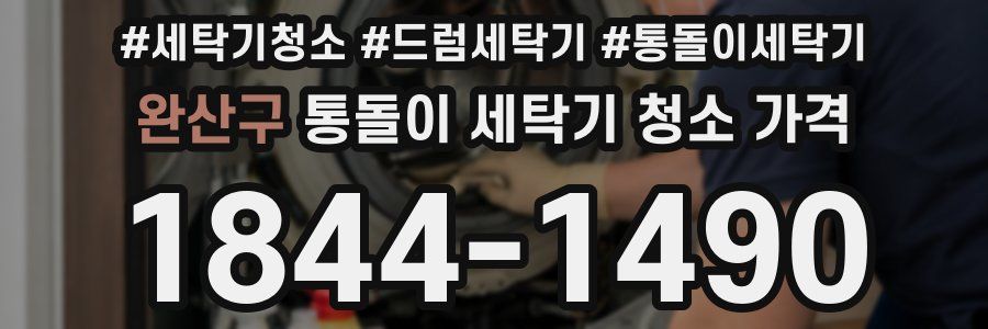 완산구 통돌이 세탁기 청소 가격