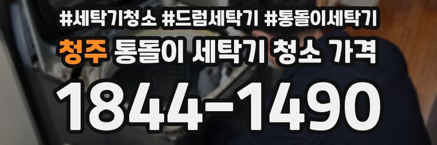 청주 통돌이 세탁기 청소 가격