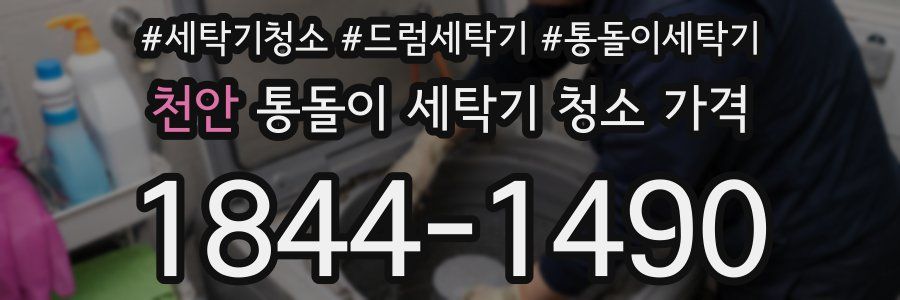 천안 통돌이 세탁기 청소 가격