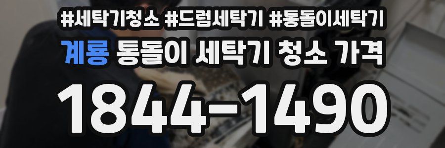 계룡 통돌이 세탁기 청소 가격