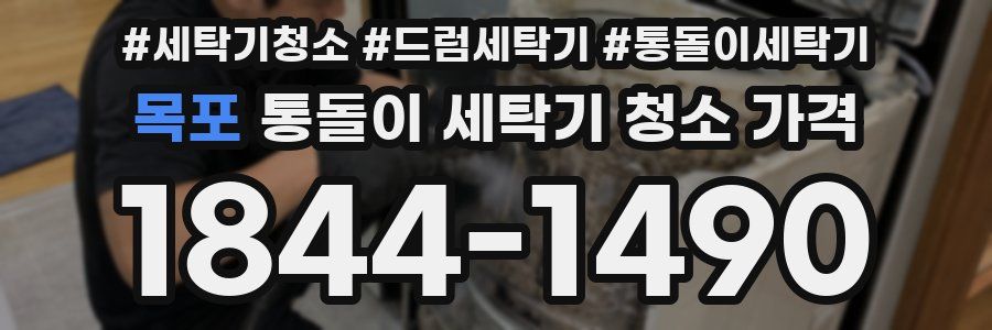 목포 통돌이 세탁기 청소 가격