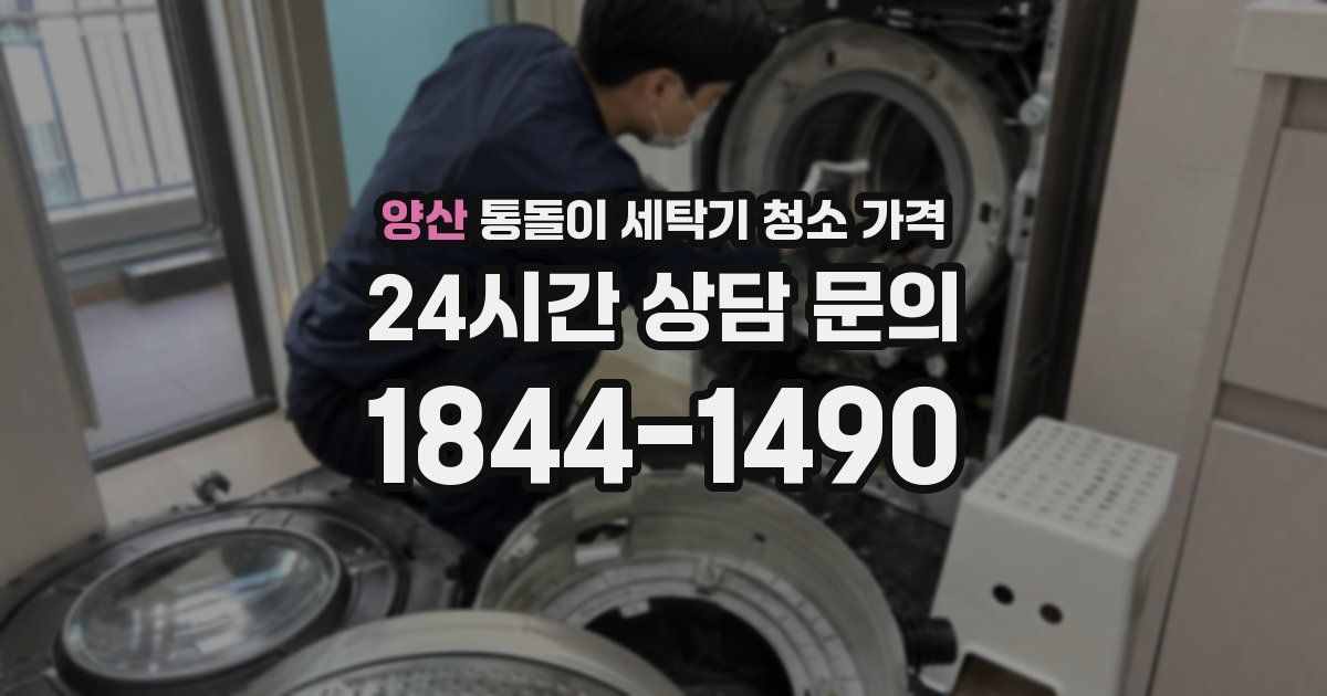 양산 통돌이 세탁기 청소 가격