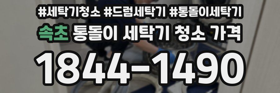 속초 통돌이 세탁기 청소 가격