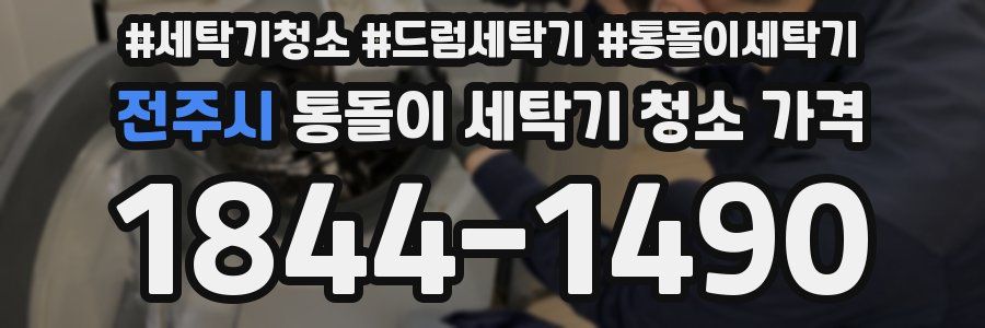 전주시 통돌이 세탁기 청소 가격