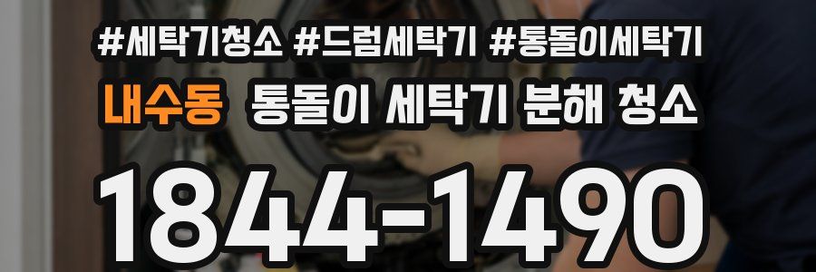내수동 통돌이 세탁기 분해 청소
