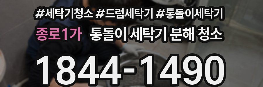 종로1가 통돌이 세탁기 분해 청소
