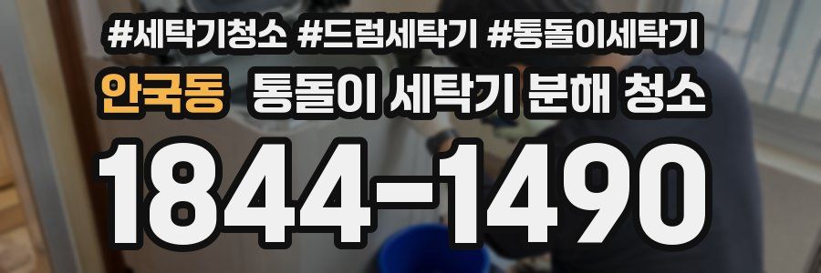 안국동 통돌이 세탁기 분해 청소