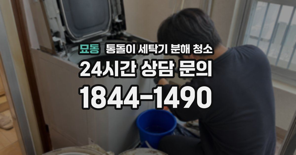 묘동 통돌이 세탁기 분해 청소