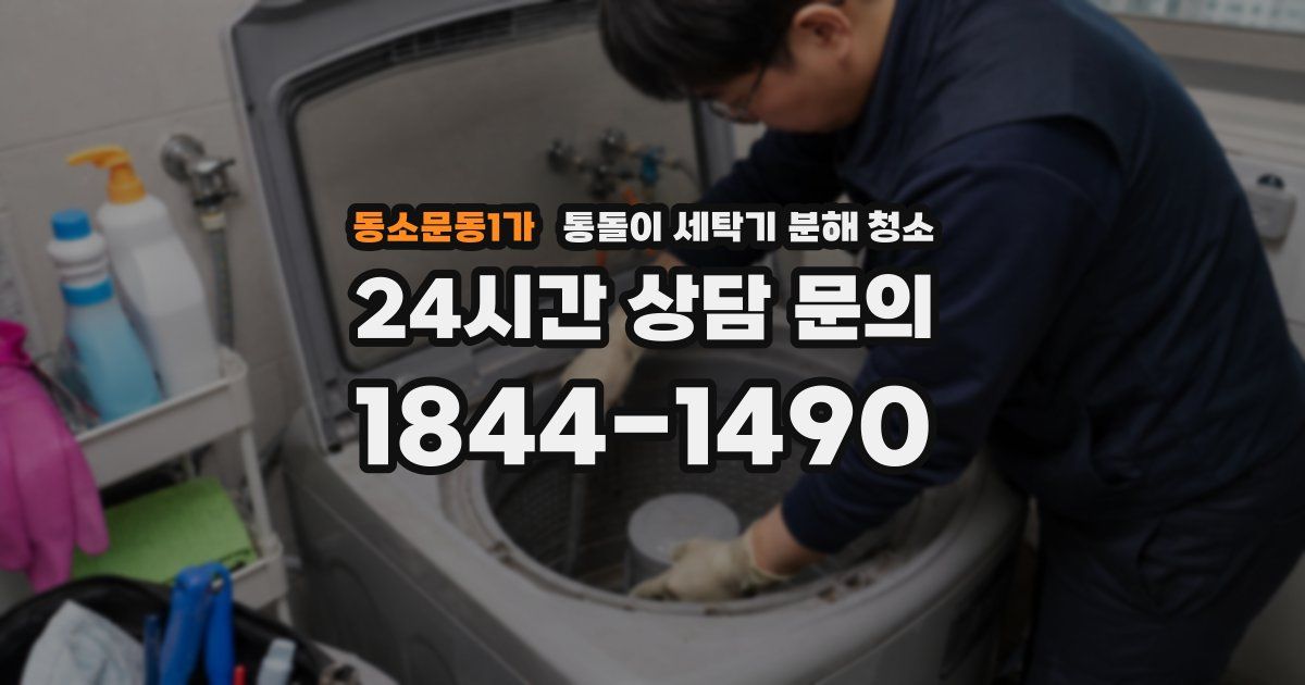 동소문동1가 통돌이 세탁기 분해 청소