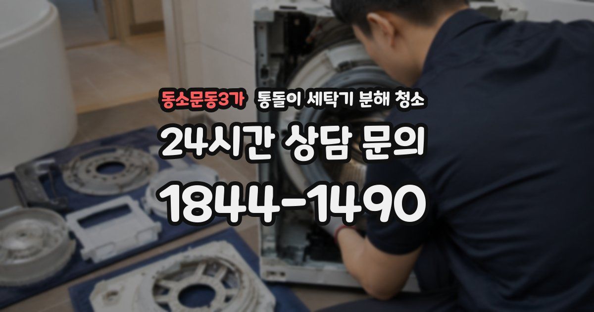 동소문동3가 통돌이 세탁기 분해 청소