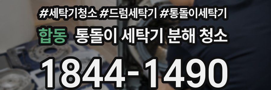 합동 통돌이 세탁기 분해 청소